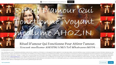 Le Meilleur Rituel D'amour Qui Fonctionne Pour Attirer l'amour. Voyant mediume AHOZIN LOKO