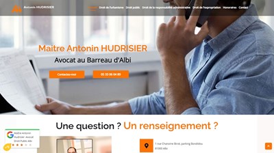 Avocat à Albi, Maître Antonin Hudrisier