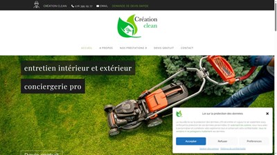 Création Clean, services d’entretien