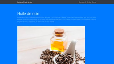 l'huile de ricin