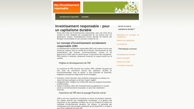 un investissement responsable