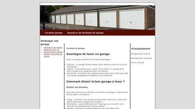 location de garage