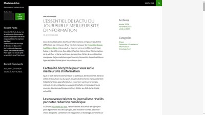 Actualités et Infos dans le monde sur le web