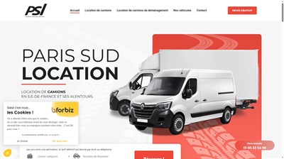 camion de déménagement à Paris