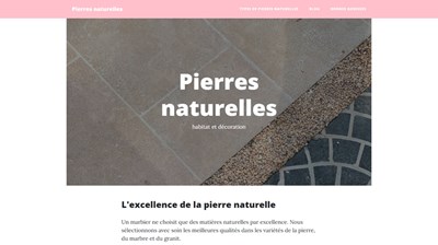 les pierres naturelles