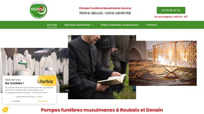 Agence de pompes funèbres à Roubaix