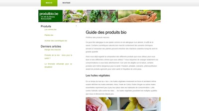 les produits bio