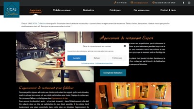 Agencement pour professionnels de l'hôtellerie et de la restauration