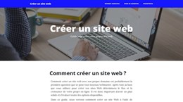 creer un site web