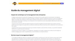 le management digital